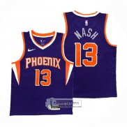 Camiseta Phoenix Suns Steve Nash NO 13 Icon Violeta