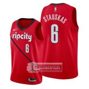 Camiseta Portland Trail Blazers Nik Stauskas Earned 2019 Rojo