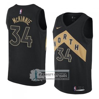 Camiseta Raptors Alfonzo Mckinnie Ciudad 2018 Negro