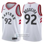 Camiseta Raptors Lucas Nogueira Association 2017-18 Blanco