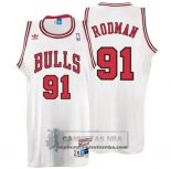 Camiseta Retro Bulls Rodman Blanco
