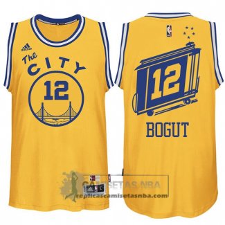 Camiseta Retro City Bus Warriors Bogut Amarillo