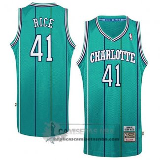 Camiseta Retro Hornets Rice Verde