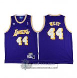 Camiseta Retro Lakers West Purpura