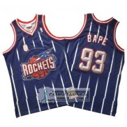 Camiseta Rockets Bape Retro Azul