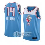 Camiseta Sacramento Kings Troy Williams Ciudad 2018 Azul