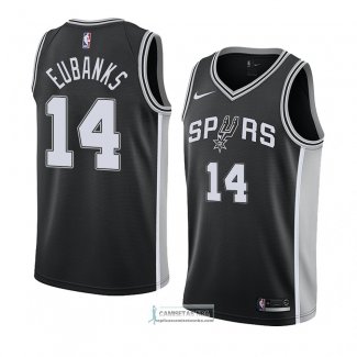 Camiseta San Antonio Spurs Drew Eubanks Icon 2018 Negro