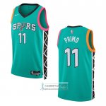 Camiseta San Antonio Spurs Joshua Primo NO 11 Ciudad 2022-23 Verde