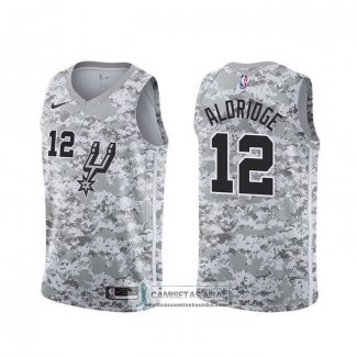 Camiseta San Antonio Spurs Lamarcus Aldridge Earned Camuflaje