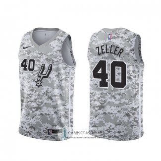 Camiseta San Antonio Spurs Tyler Zeller Earned Camuflaje