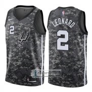 Camiseta Spurs Kawhi Leonard Ciudad 2017-18 Camo