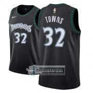 Camiseta Timberwolves Karl Anthony Towns Classic 2018 Negro