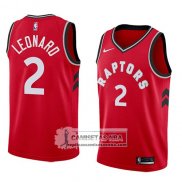 Camiseta Toronto Raptors Kawhi Leonard Icon 2018 Rojo