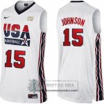 Camiseta USA 1992 Johnson Blanco