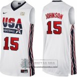 Camiseta USA 1992 Johnson Blanco
