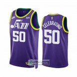 Camiseta Utah Jazz Celebrating NO 50 Classic 2023-24 Violeta