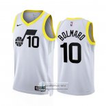 Camiseta Utah Jazz Leandro Bolmaro NO 10 Association 2022-23 Blanco