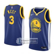 Camiseta Warriors David West Icon 2018 Azul