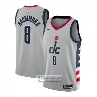 Camiseta Washington Wizards Rui Hachimura Ciudad 2020-21 Gris