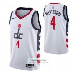 Camiseta Washington Wizards Russell Westbrook Ciudad 2020-21 Blanco