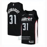 Camiseta Washington Wizards Tomas Satoransky Ciudad 2018-19 Negro