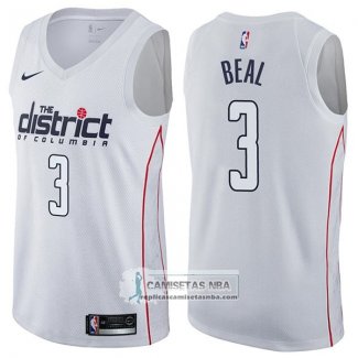 Camiseta Wizards Bradley Beal Ciudad 2017-18 Blanco