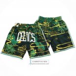 Pantalone Boston Celtics Lunar New Year Mitchell & Ness Just Don Verde