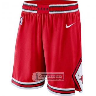 Pantalone Bulls 2017-18 Rojo