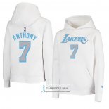 Sudaderas con Capucha Los Angeles Lakers Carmelo Anthony Ciudad Blanco