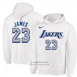 Sudaderas con Capucha Los Angeles Lakers LeBron James Blanco