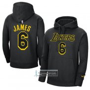 Sudaderas con Capucha Los Angeles Lakers LeBron James Negro2