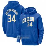 Sudaderas con Capucha Milwaukee Bucks Giannis Antetokounmpo Ciudad 2023-24 Azul
