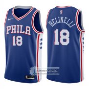 Camiseta 76ers Marco Belinelli Icon 76er 2017-18 Azul