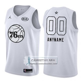 Camiseta All Star 2018 Philadelphia 76ers Nike Personalizada Blanco