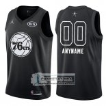 Camiseta All Star 2018 Philadelphia 76ers Nike Personalizada Negro