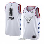 Camiseta All Star 2019 Chicago Bulls Zach Lavine Blanco