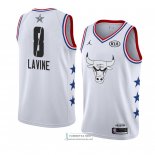 Camiseta All Star 2019 Chicago Bulls Zach Lavine Blanco