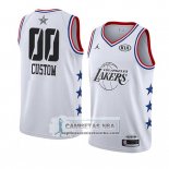 Camiseta All Star 2019 Los Angeles Lakers Personalizada Blanco