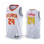 Camiseta Atlanta Hawks Bruno Fernando NO 24 Association Blanco