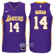 Camiseta Autentico Lakers Ingram 2017-18 Violeta