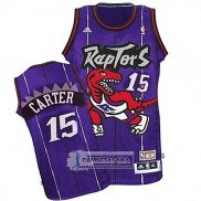 Camiseta Autentico Raptors Carter Violeta