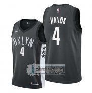 Camiseta Brooklyn Nets Jaylen Hands Statement 2019-20 Negro