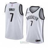 Camiseta Brooklyn Nets Nuni Omot Association 2018 Blanco