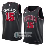 Camiseta Bulls Ryan Arcidiacono Statement 2018 Negro Rojo