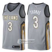 Camiseta Cavaliers Isaiah Thomas Ciudad 2017-18 Gris