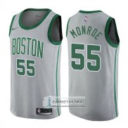 Camiseta Celtics Greg Monroe Ciudad 2017-18 Gris