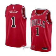 Camiseta Chicago Bulls Jameer Nelson Icon 2018 Rojo