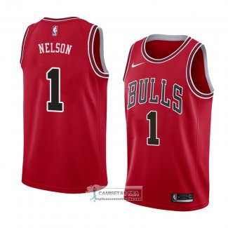 Camiseta Chicago Bulls Jameer Nelson Icon 2018 Rojo