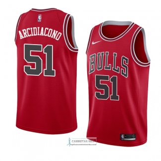 Camiseta Chicago Bulls Ryan Arcidiacono Icon 2018 Rojo