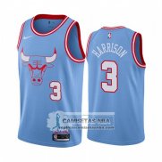 Camiseta Chicago Bulls Shaquille Harrison Ciudad Azul